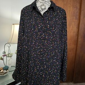 POPSUGAR Women's Multicolor Star Print Shirt